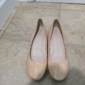 Cole Haan Leather Nude Sadie Wedge Heels